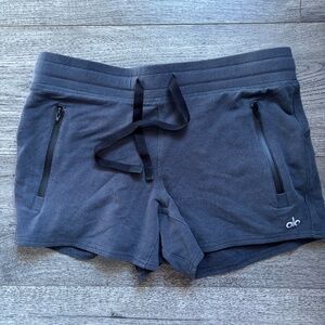 alo gray comfy shorts